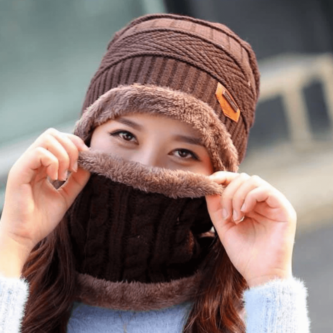 Winter Hat With Ear Flaps Winter Beanie Thermal Fleece Lined Soft