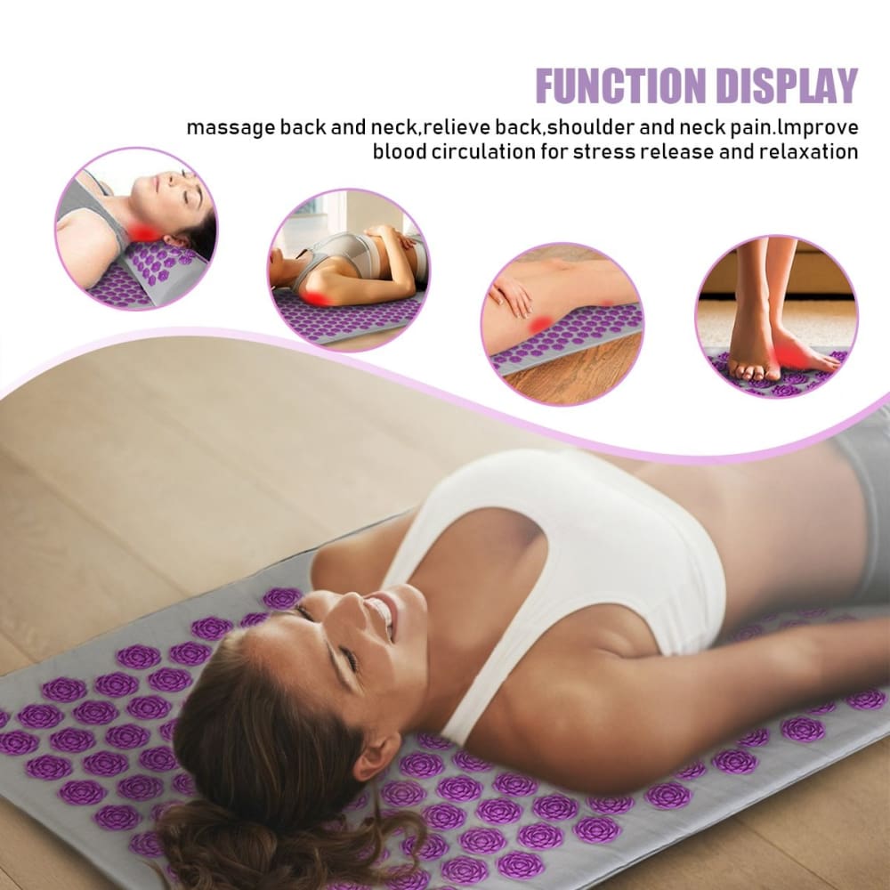 Acupressure Massage Mat Pillow Set - Massage Mat