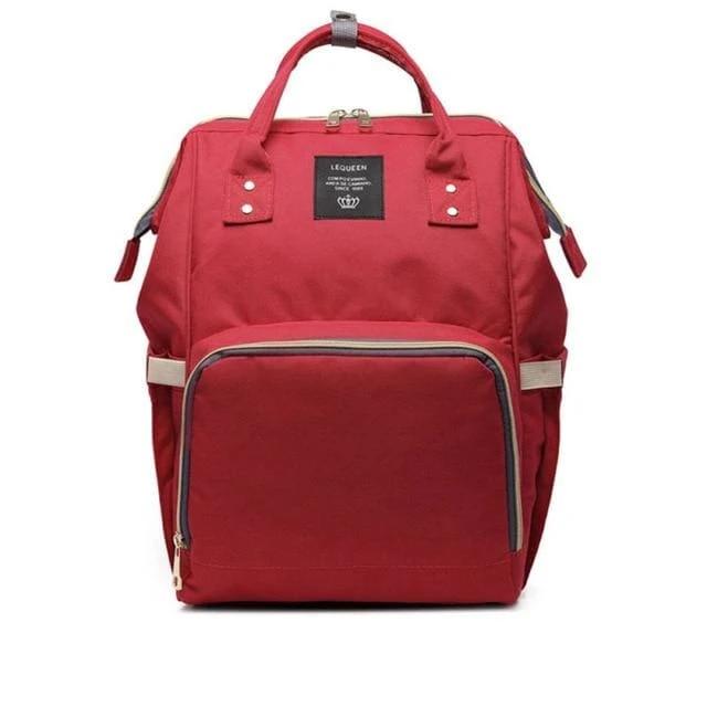 Baby Diaper Maternity Backpack - Red - Diaper Bag