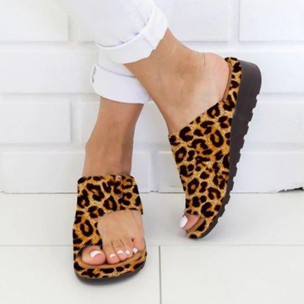 Orthopedic Bunion Corrector Sandals - Leopard / 34 - Sandals